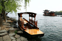 West Lake rowing boat