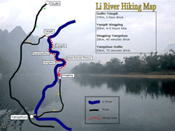 Li River Hiking map