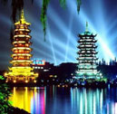 Fir lake and the twin towers