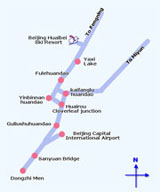 map of Huaibei Ski Resort map of Huaibei Ski Resort