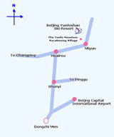 Yunfoshan Ski Resort location map Yunfoshan Ski Resort location map