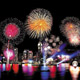 Fireworks display in Hong Kong during the New Year
