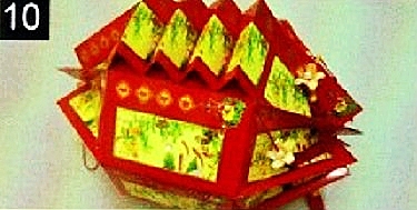 Step10 for Making A Chinese Lantern from hong bao