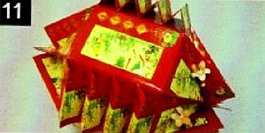 Step11 for Making A Chinese Lantern from hong bao
