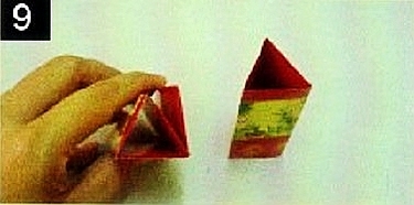 Step9 for Making A Chinese Lantern from hong bao