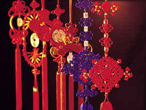 Chinese knots are widely used for orenamental purpose