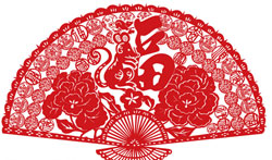 Chinese paper cutting, fish