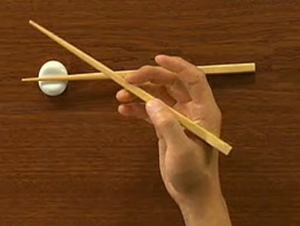 Step 1 for Holding Chopsticks