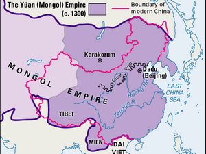 Yuan Dynasty Map