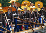 Dragon boat racing of the Miao ethnic people in Guizhou
