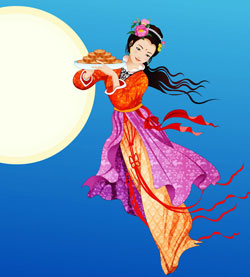 Chang'e and the moon cakes - Mid autumn festival