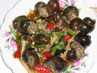 fried river snails