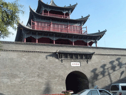 Bell and drum tower in Jiuquan