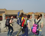 Tourists at the Fobidden City, Beijing