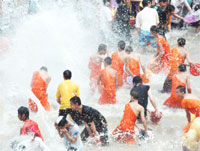 Water-splashing festival in Xishuangbanna