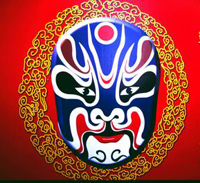Beijing Opera stage set up