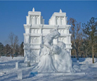 the snow sculpture in Harbin