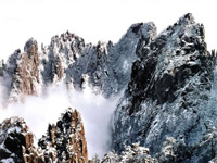 Snow scenery of the Yellow Mountain