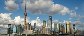 skyscrapers in Shanghai