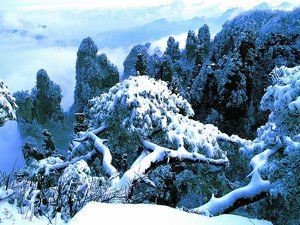 Zhangjiajie Snowing Weather