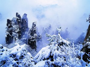 Zhangjiajie Snowing Weather