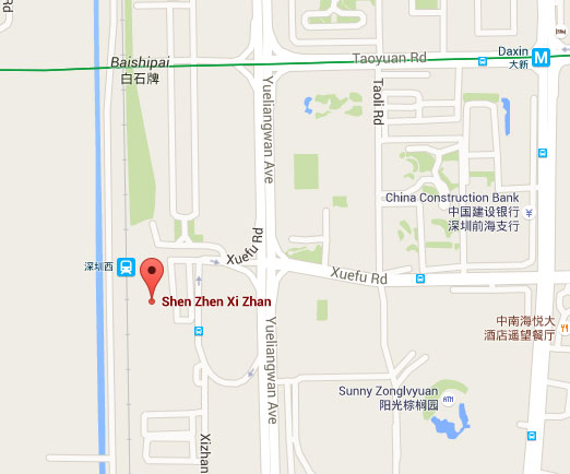 Shenzhen West street map