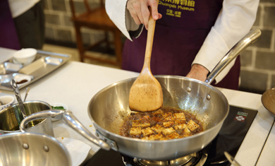 cooking class of Sichuan Cuisine Museum