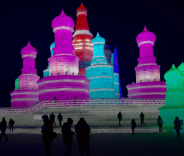 china snow town