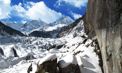 glacier in Hailuogou