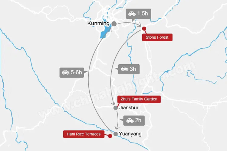 Fall in Love with the Heavenly Palette of Colors tour map