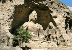 Stone Buddhist Statues in Yungang Grottoes